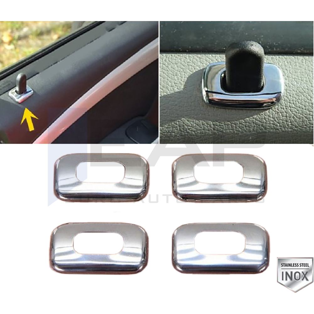Inner Lock Button Frame - 4 Pcs - Stainless Steel