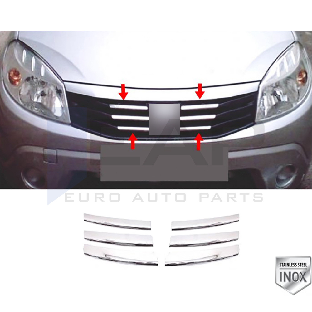Front Grille - 6 Pcs - Stainless Steel