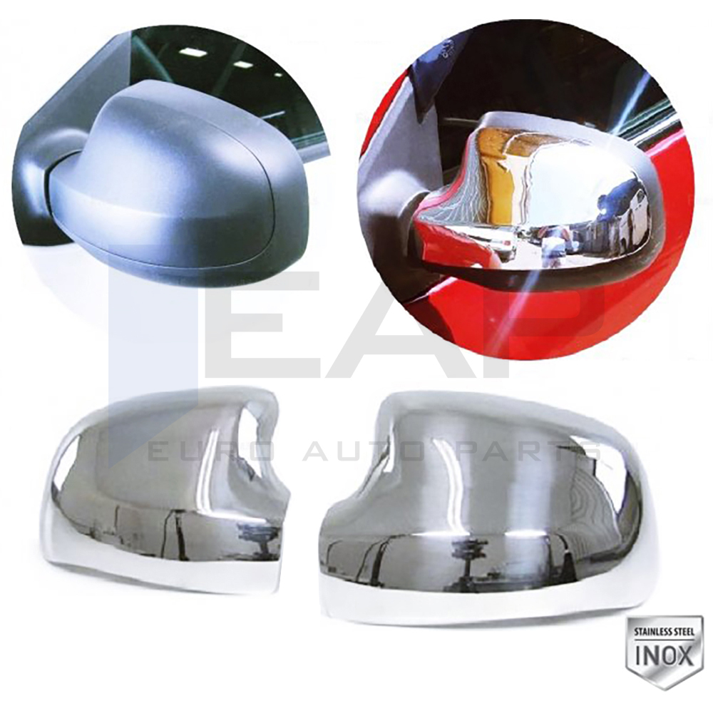 Mirror Cover - 2 Pcs - Stainless Steel
