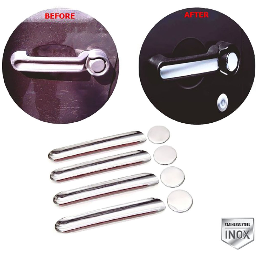 Door Handle Cover - 4 Doors - Stainless Steel