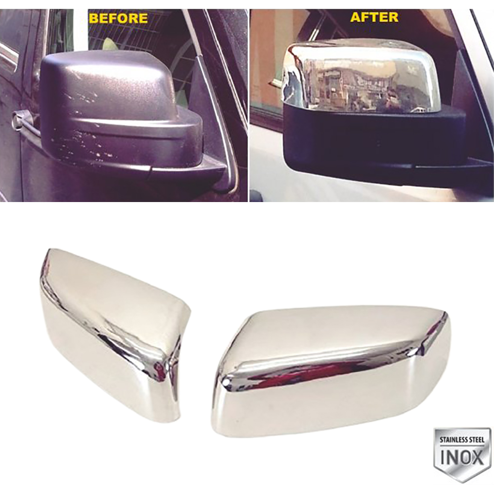 Mirror Cover - 2 Pcs - Stainless Steel