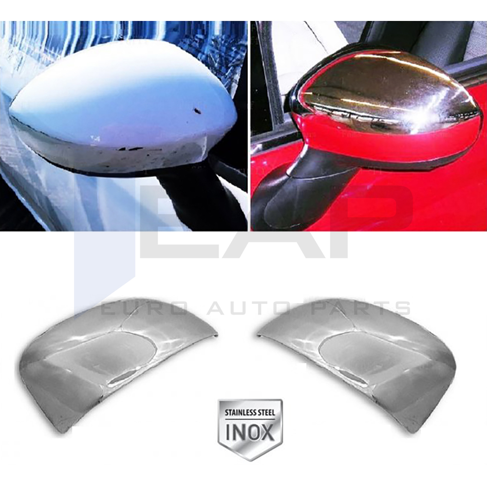 Mirror Cover - 2 Pcs - Stainless Steel