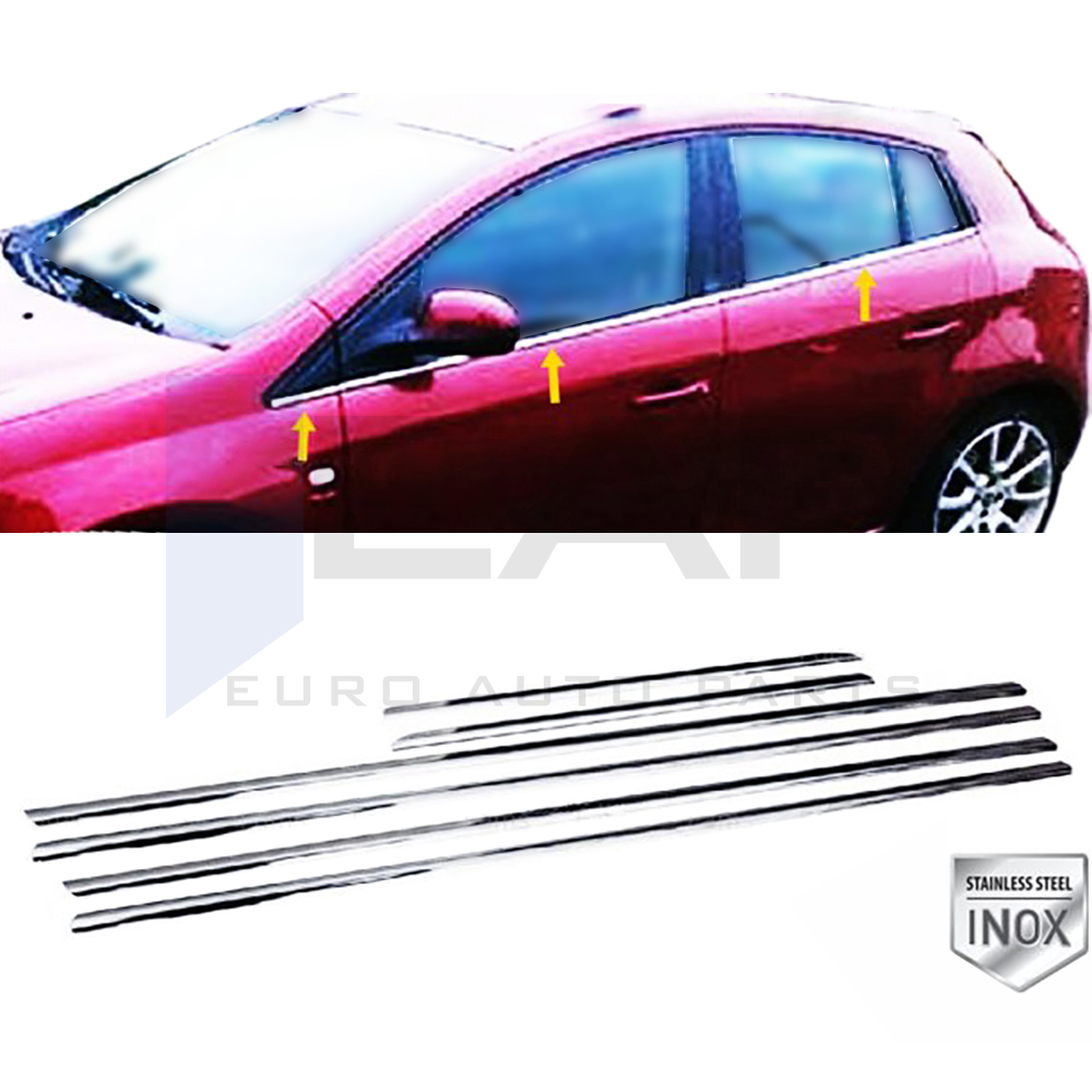 Window Frame Garnish - 6 Pcs - Stainless Steel