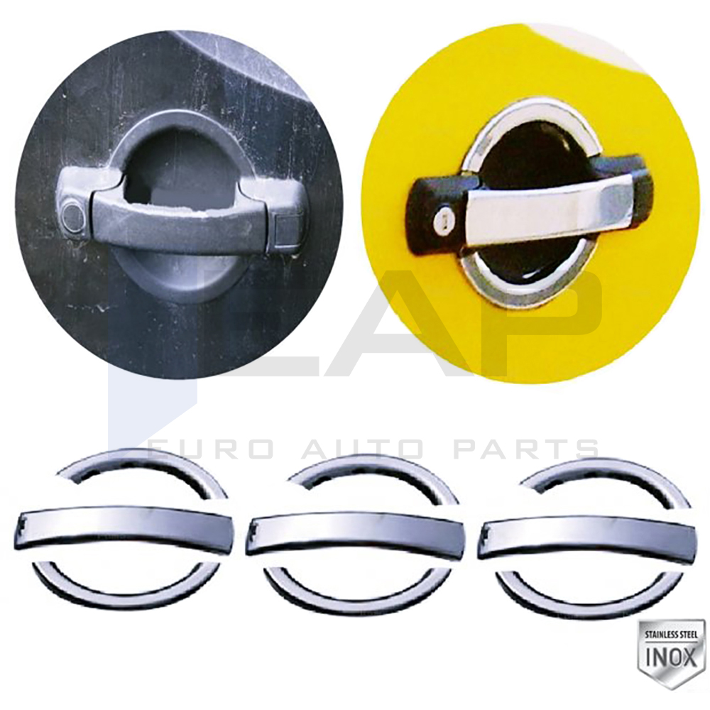 Door Handle Cover - 3 Doors - Stainless Steel