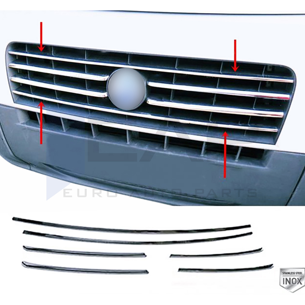 Front Grille - 6 Pcs - Stainless Steel
