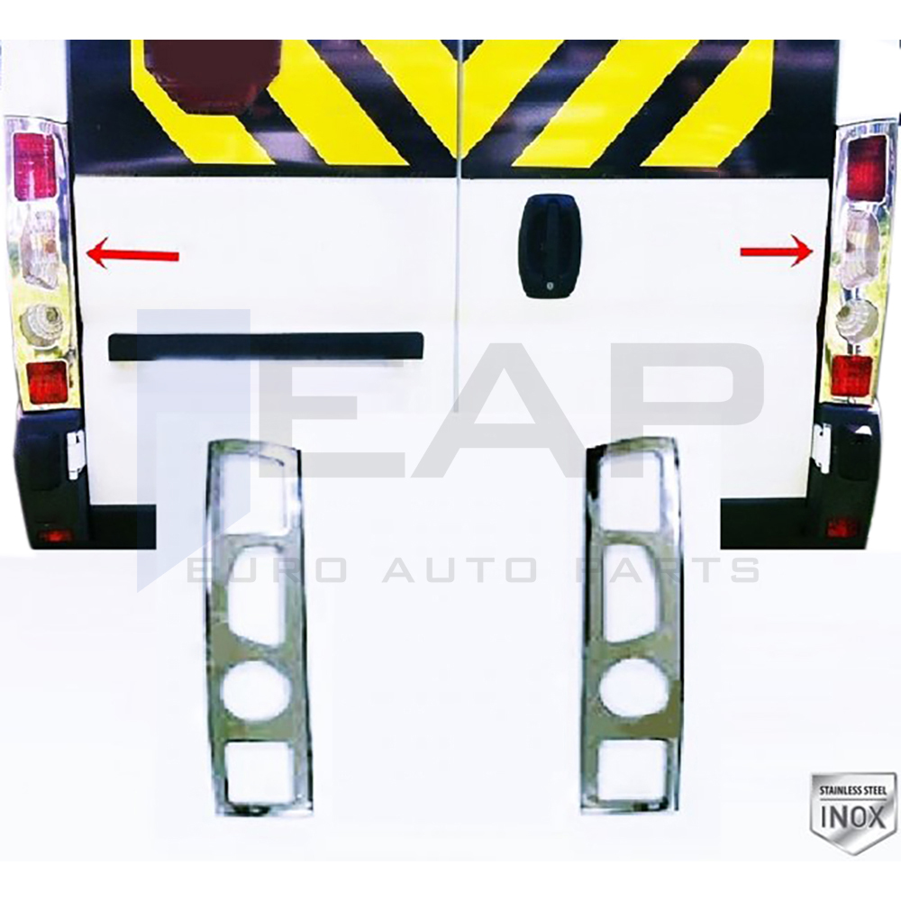 Tail Light Frame - 2 Pcs - Stainless Steel
