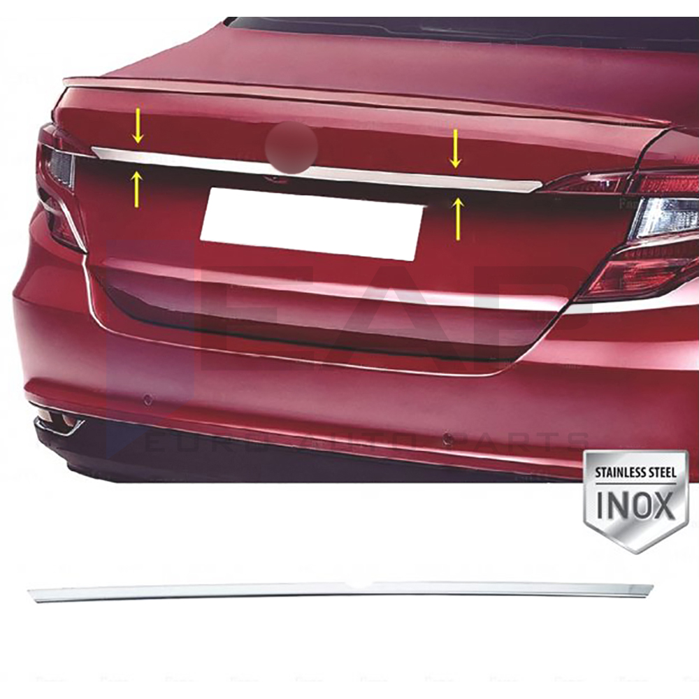 Trunk Lid Trim - Sedan - Stainless Steel