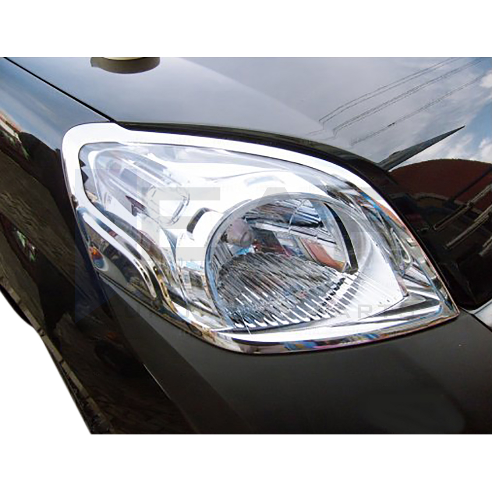 Headlight Frame - 2 Pcs - Stainless Steel