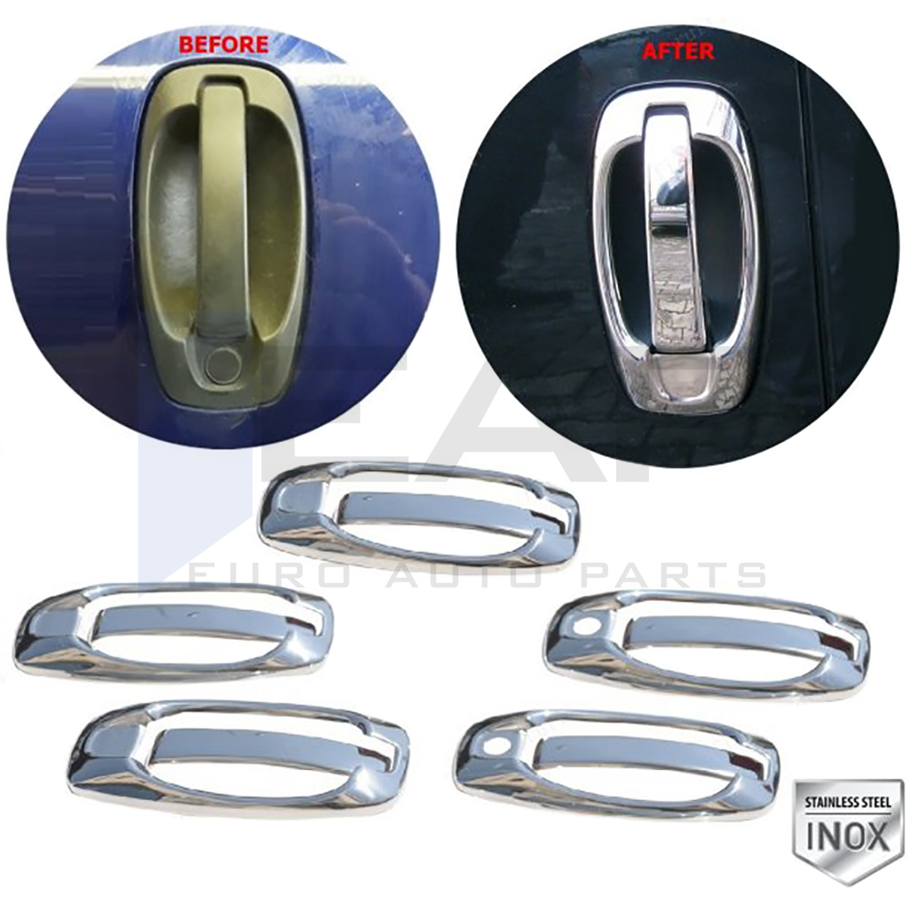 Door Handle Cover Frame - 5 Doors - Stainless Steel