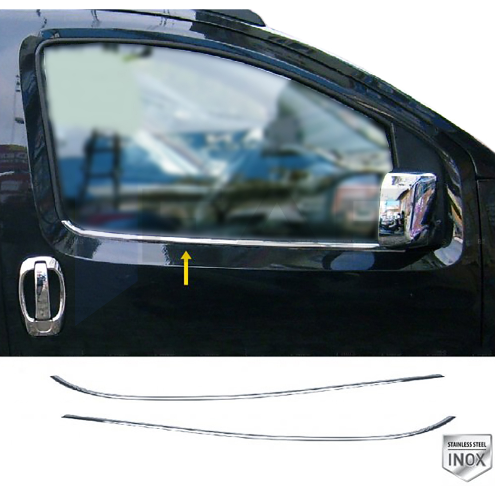 Window Frame Garnish - 2 Pcs - Stainless Steel