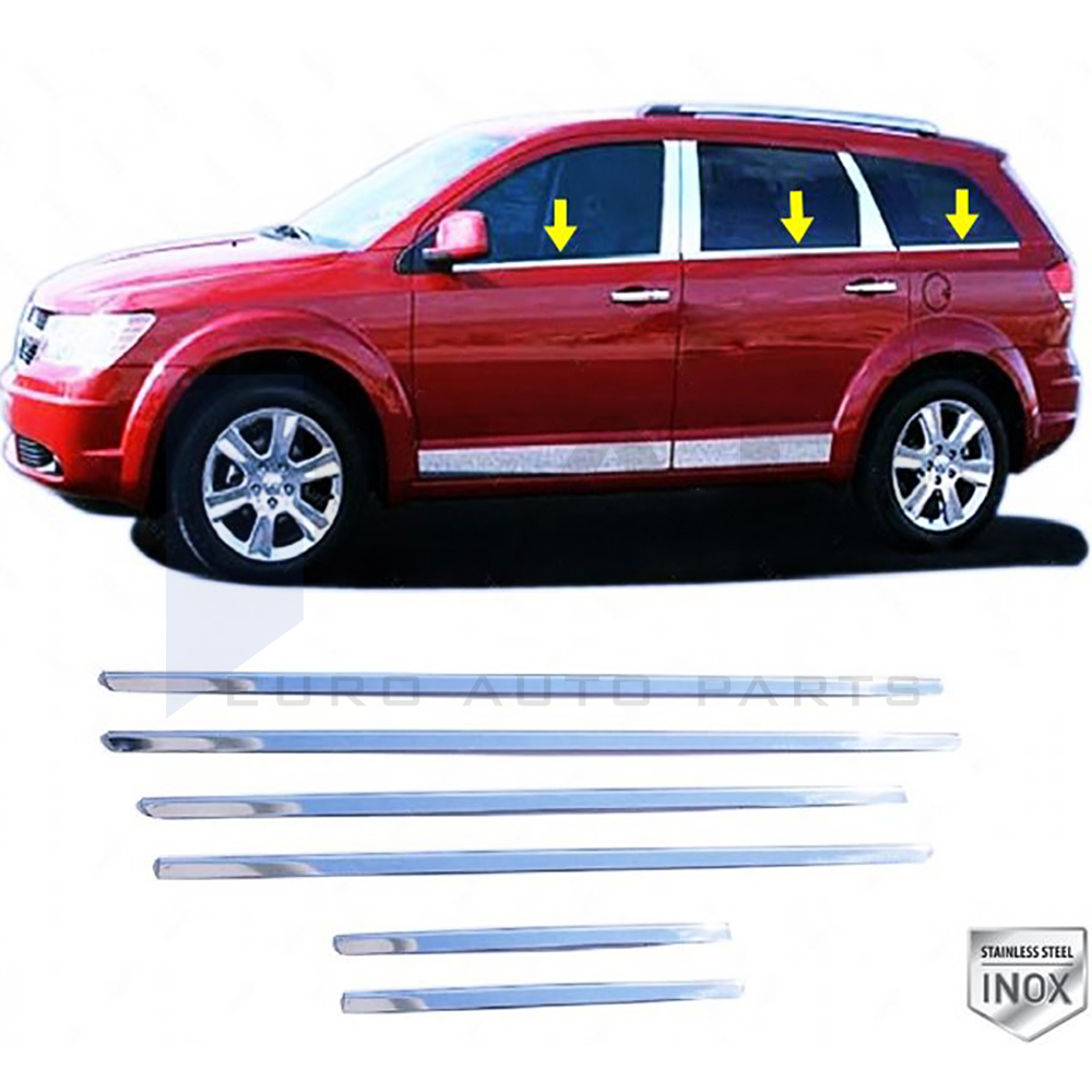 Window Frame Garnish - 6 Pcs - Stainless Steel