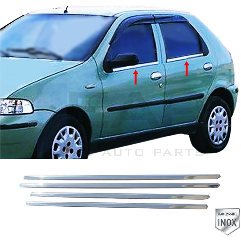 Window Frame Garnish - 4 Pcs - Stainless Steel