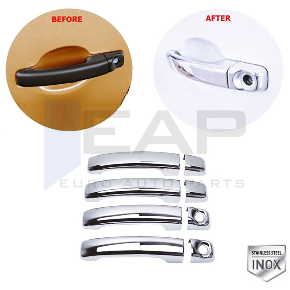 Door Handle Cover (Double Hole) - 4 Doors - Stainless Steel