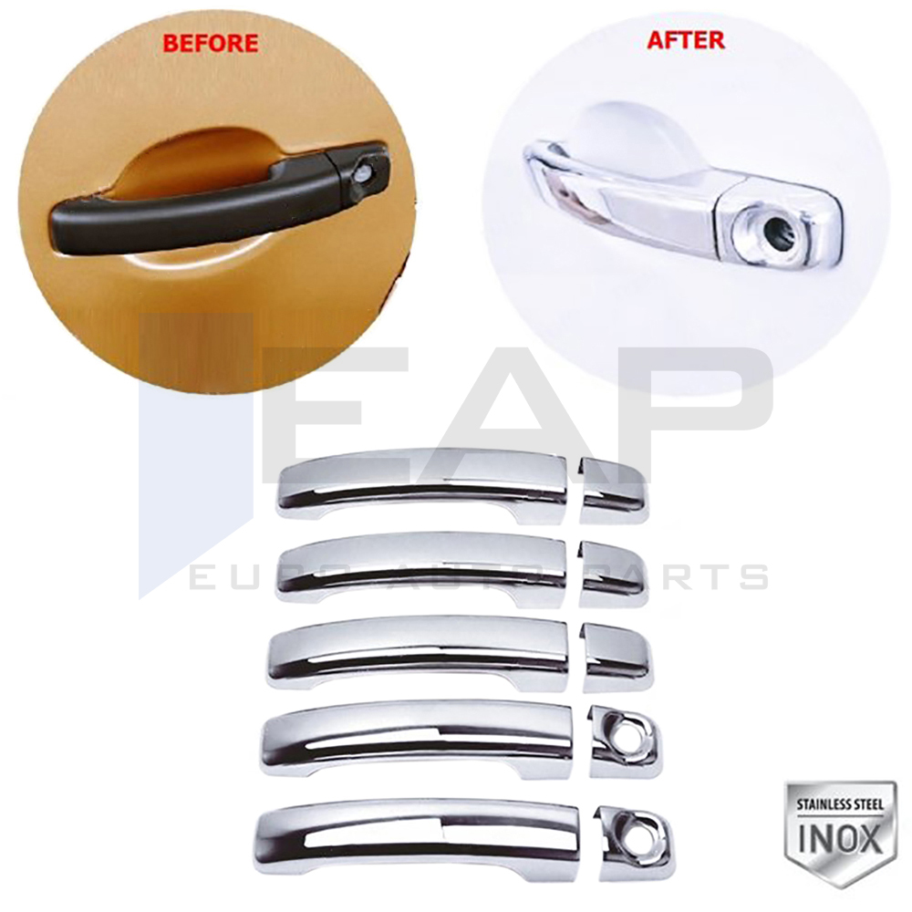 Door Handle Cover (Double Hole) - 5 Doors - Stainless Steel