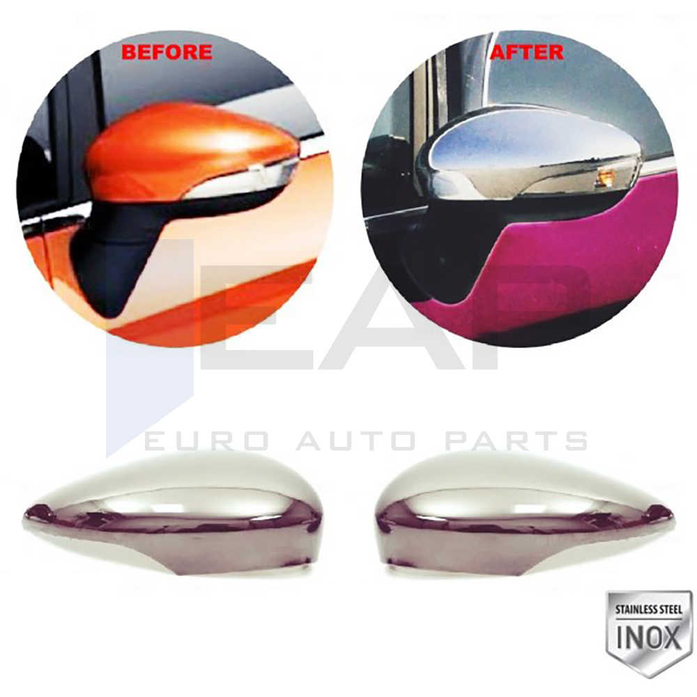 Mirror Cover - 2 Pcs - Stainless Steel