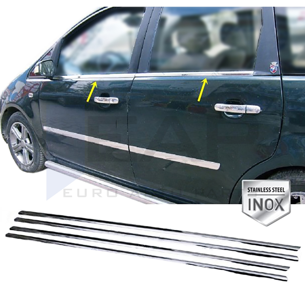 Window Frame Garnish - 4 Pcs - Stainless Steel