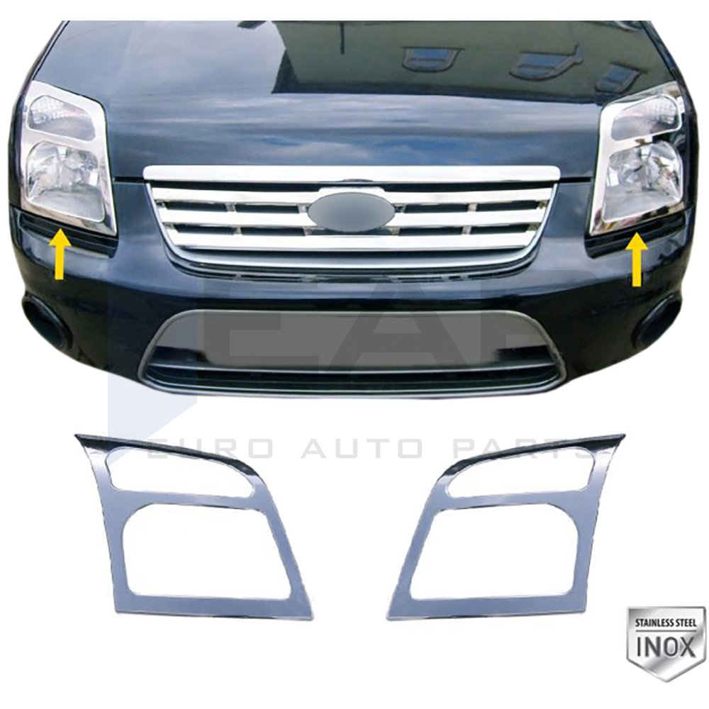 Headlight Frame - 2 Pcs - Stainless Steel