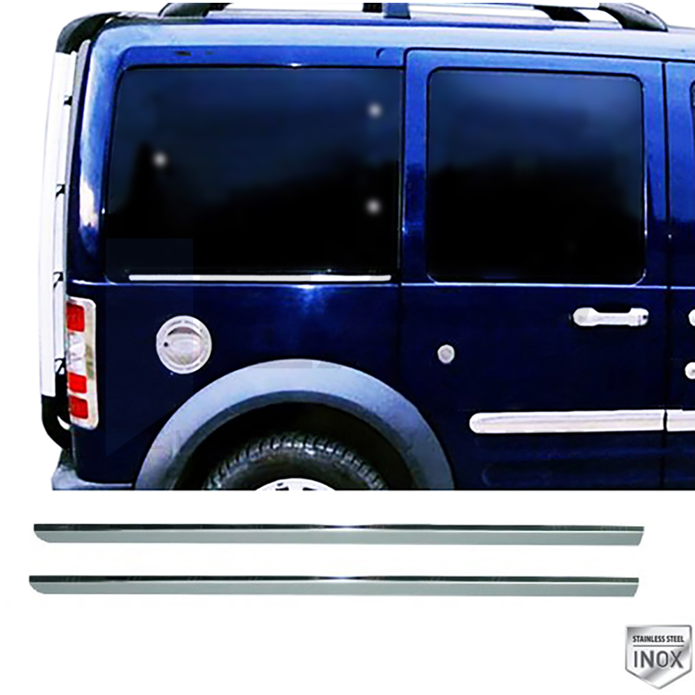 Side Door Rail Trim (Long Chassis) - 2 Pcs - Stainless Steel