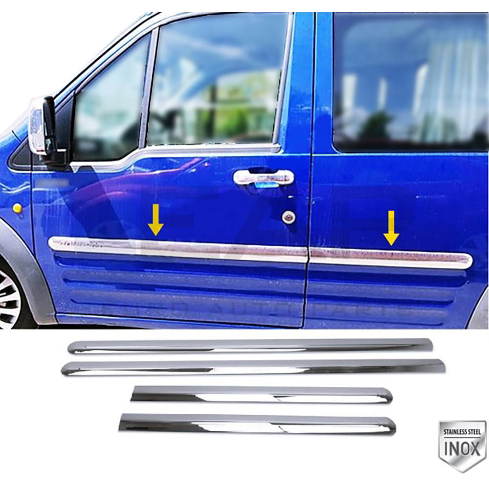 Side Door Trim (Long Chassis) - 4 Doors - Stainless Steel