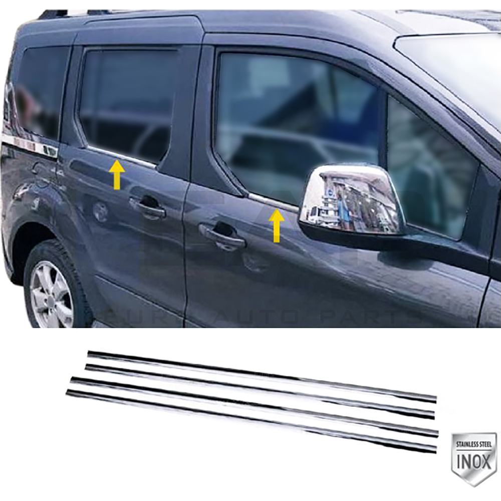 Window Frame Garnish - 4 Pcs - Stainless Steel