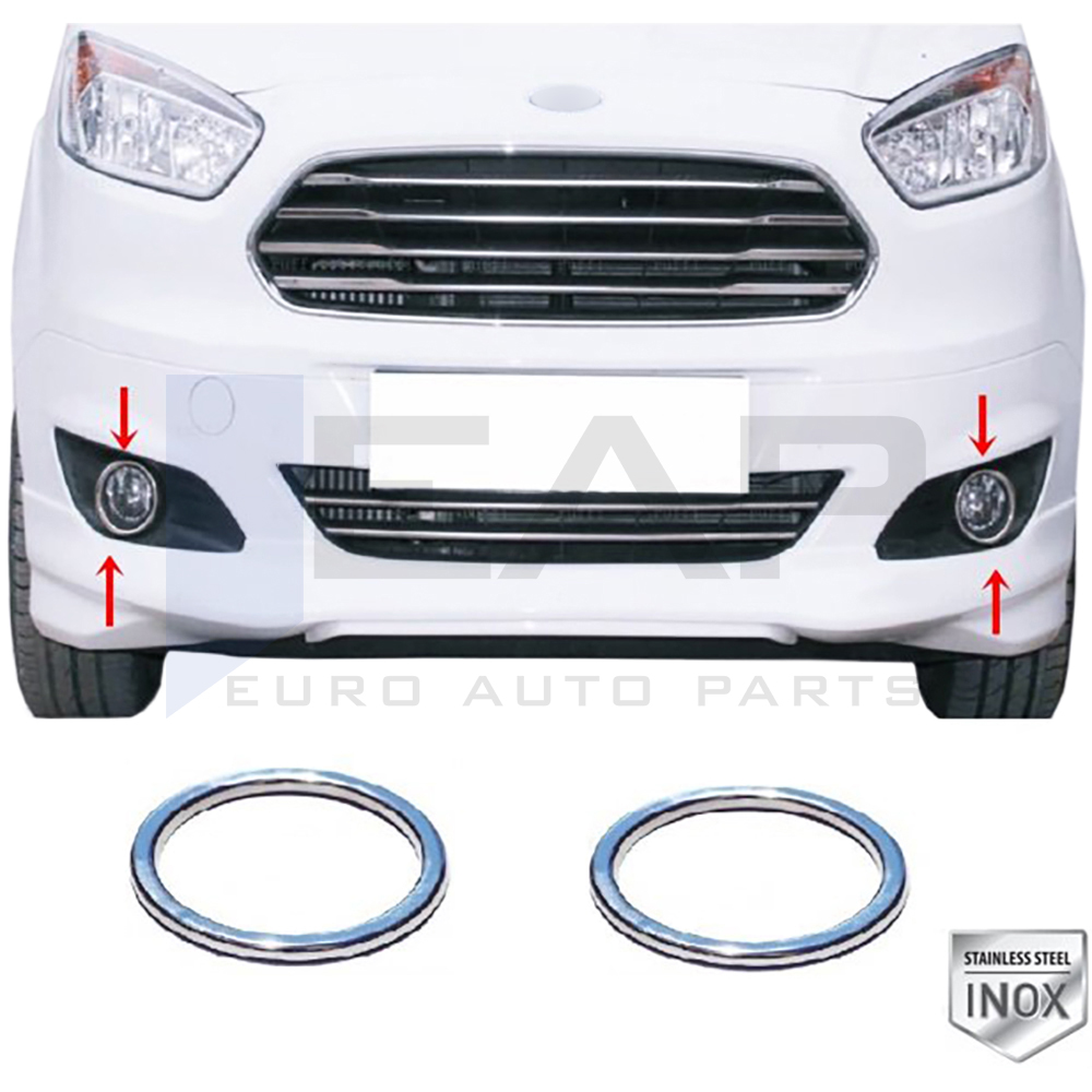 Fog Light Frame - 2 pcs - Stainless Steel 