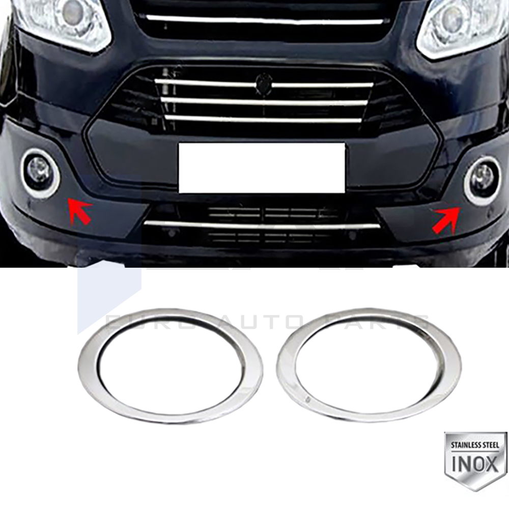 Fog Light Frame - 2 pcs - Stainless Steel 