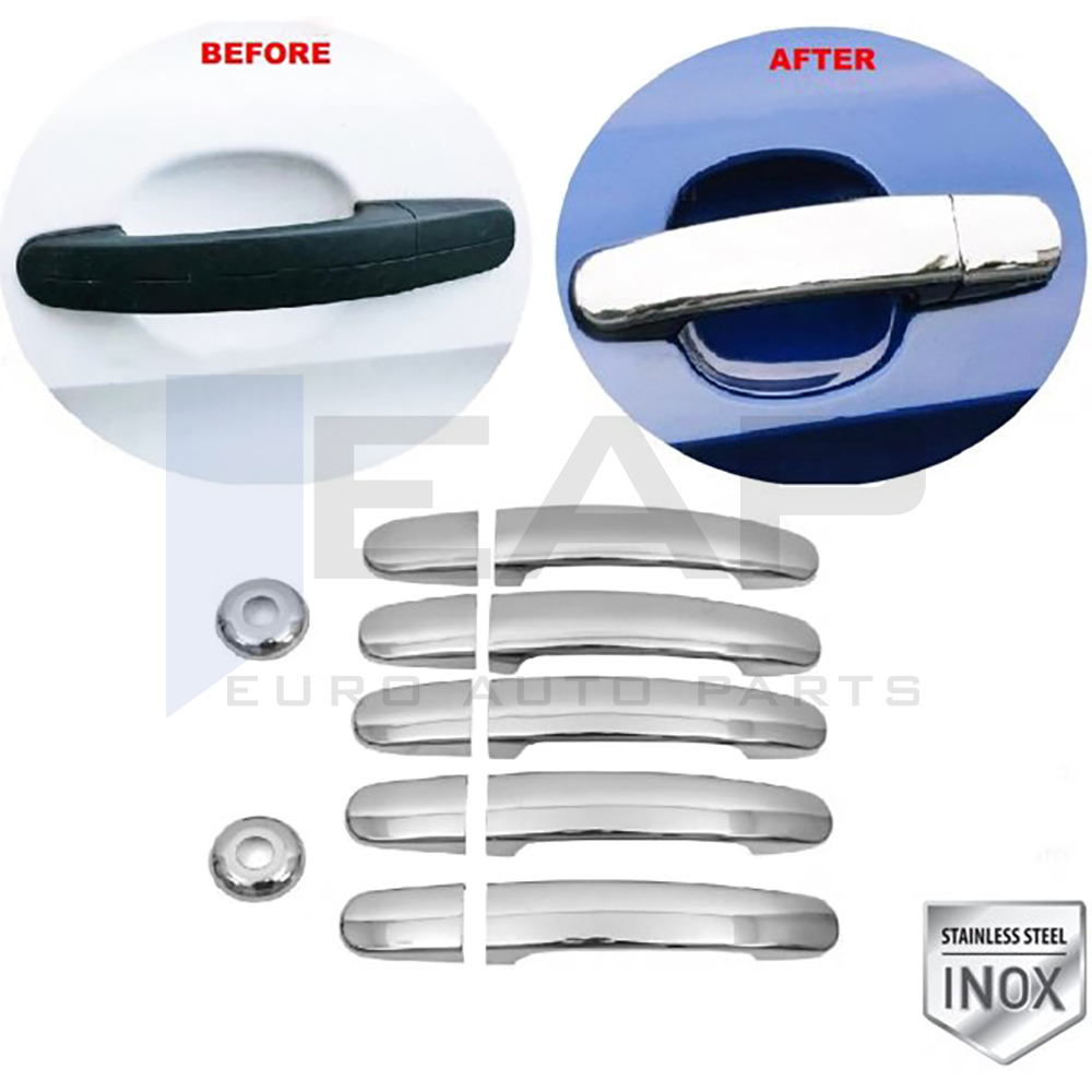 Door Handle Cover - 5 Doors - 11 Pcs - Stainless Steel