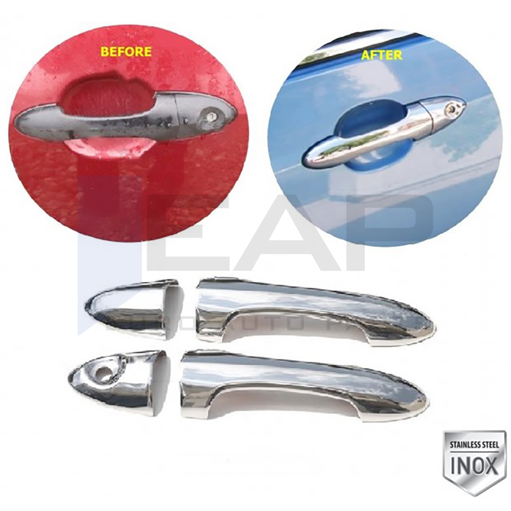Door Handle Cover - 2 Doors - Stainless Steel