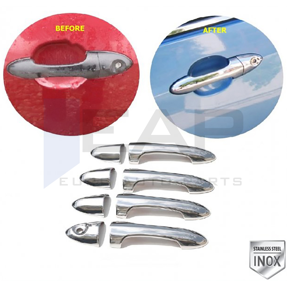 Door Handle Cover (Double Hole) - 4 Doors - Stainless Steel