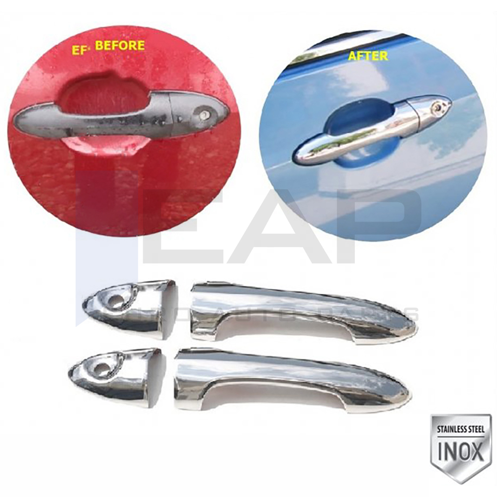 Door Handle Cover (Double Hole) - 2 Doors - Stainless Steel