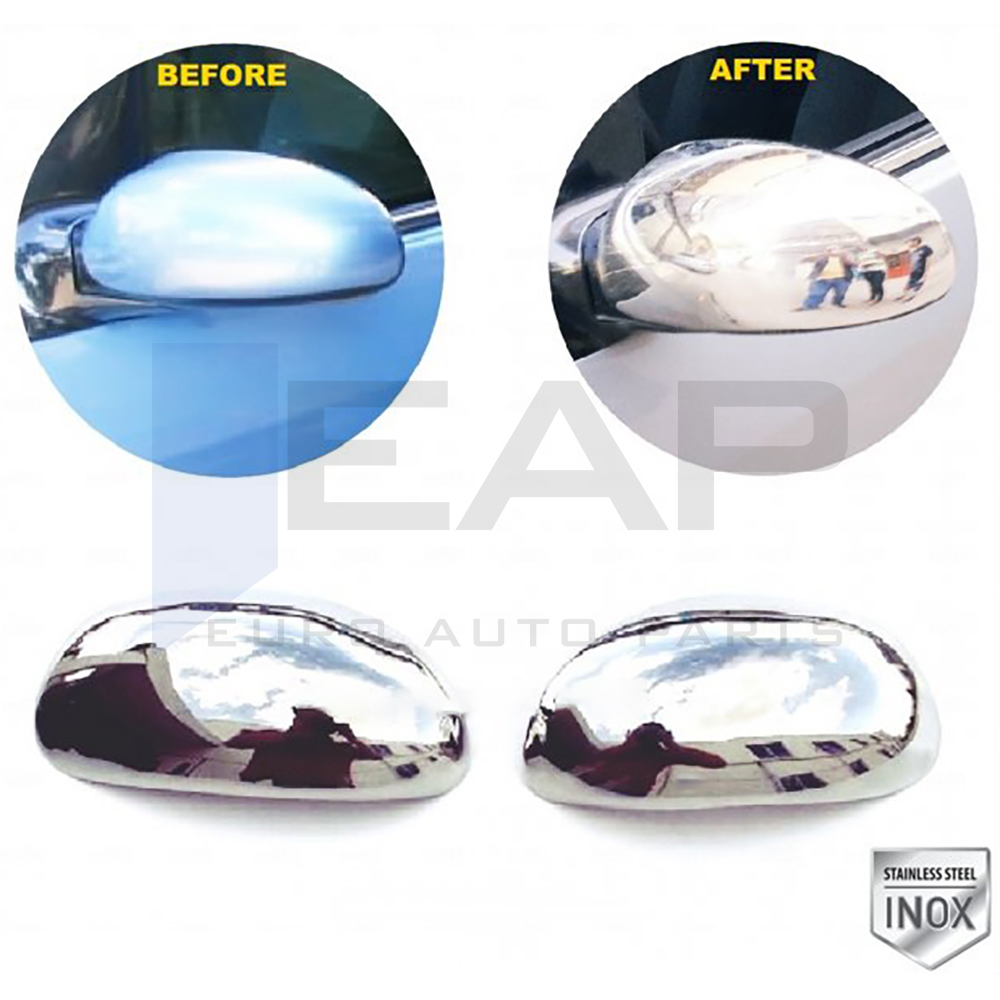 Mirror Cover - 2 Pcs - Stainless Steel