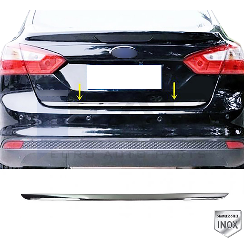 Trunk Lid Trim - Sedan - Stainless Steel