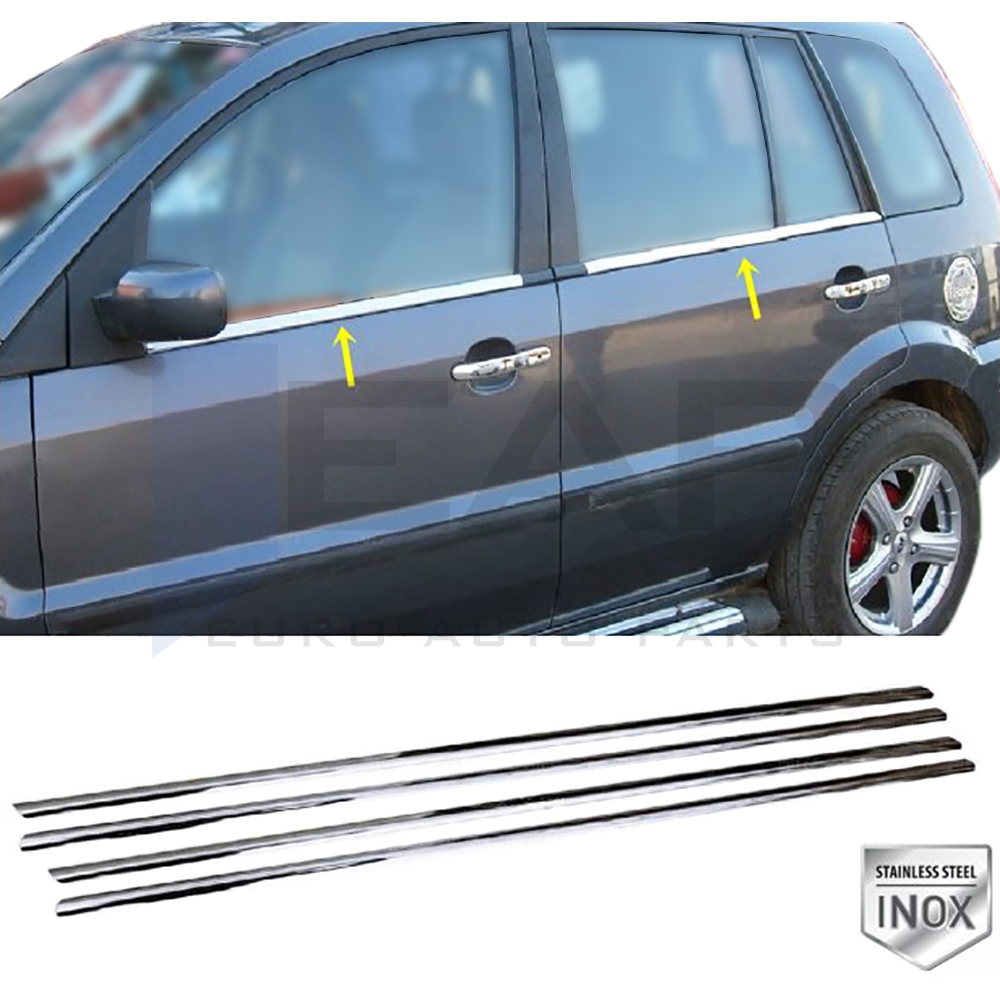 Window Frame Garnish - 4 Pcs - Stainless Steel