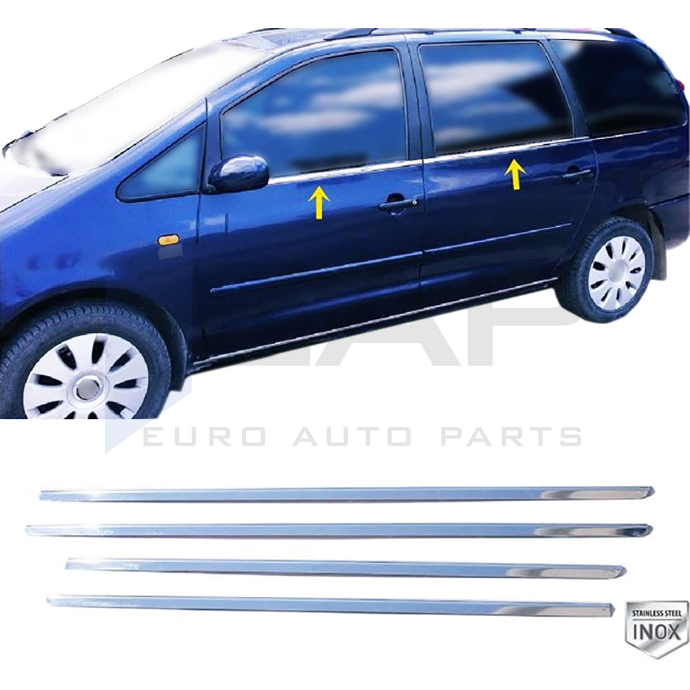 Window Frame Garnish - 4 Pcs - Stainless Steel