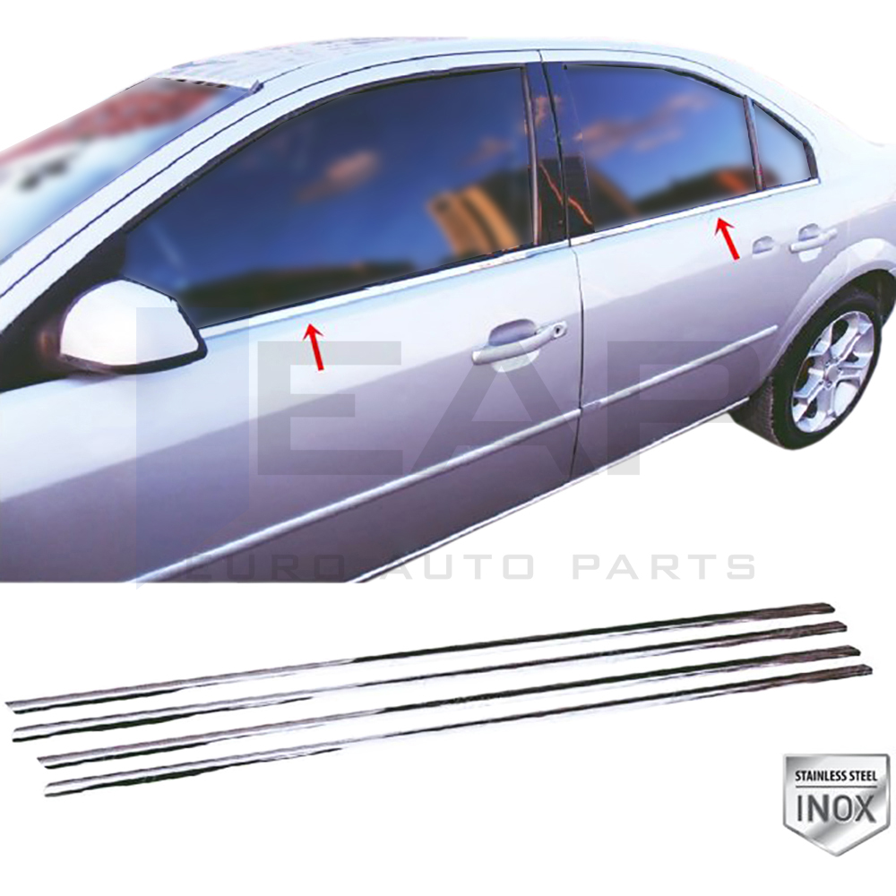 Window Frame Garnish - 4 Pcs - Stainless Steel