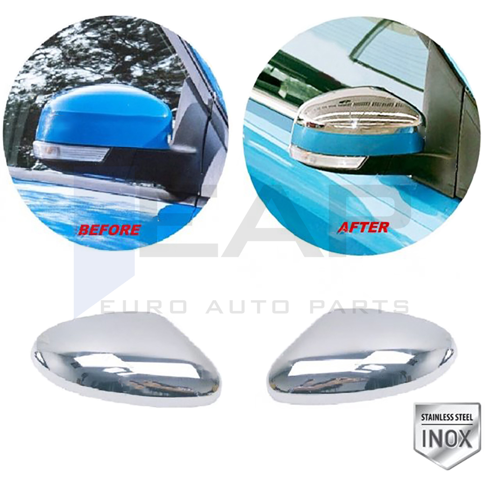 Mirror Cover - 2 Pcs - Stainless Steel