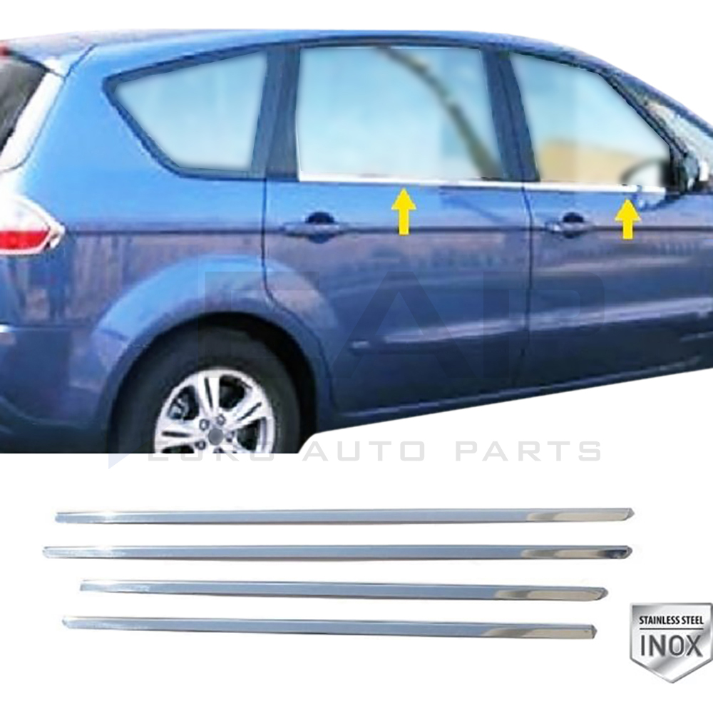 Window Frame Garnish - 4 Pcs - Stainless Steel