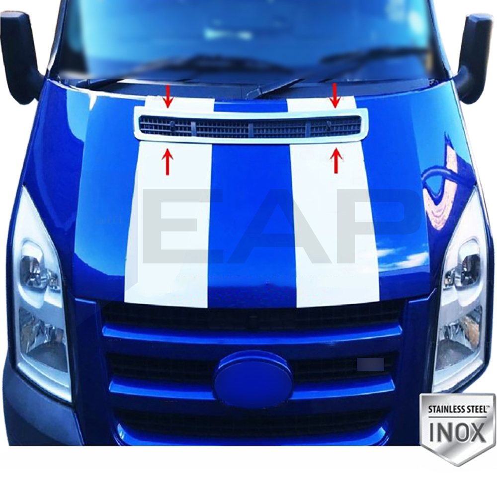 Front Hood Vent Grille - 1 Pcs - Stainless Steel