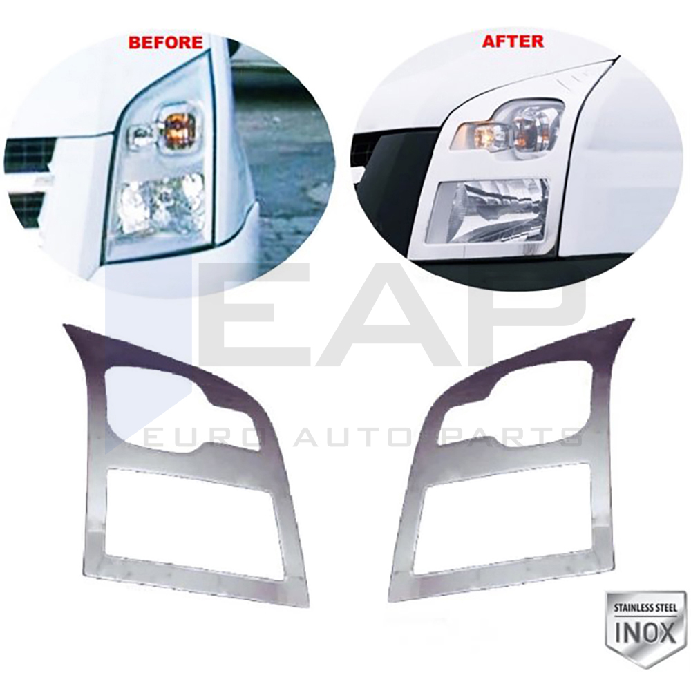 Headlight Frame - 2 Pcs - Stainless Steel