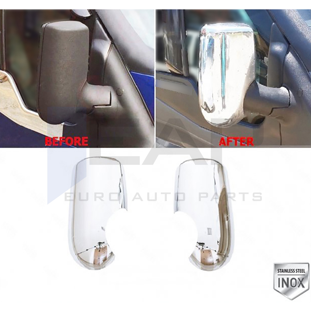 Mirror Cover - 2 Pcs - Stainless Steel