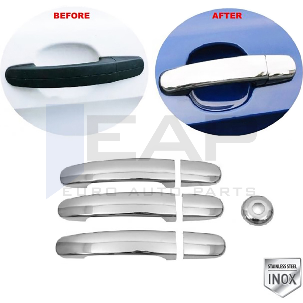 Door Handle Cover - 3 Doors - 7 Pcs - Stainless Steel