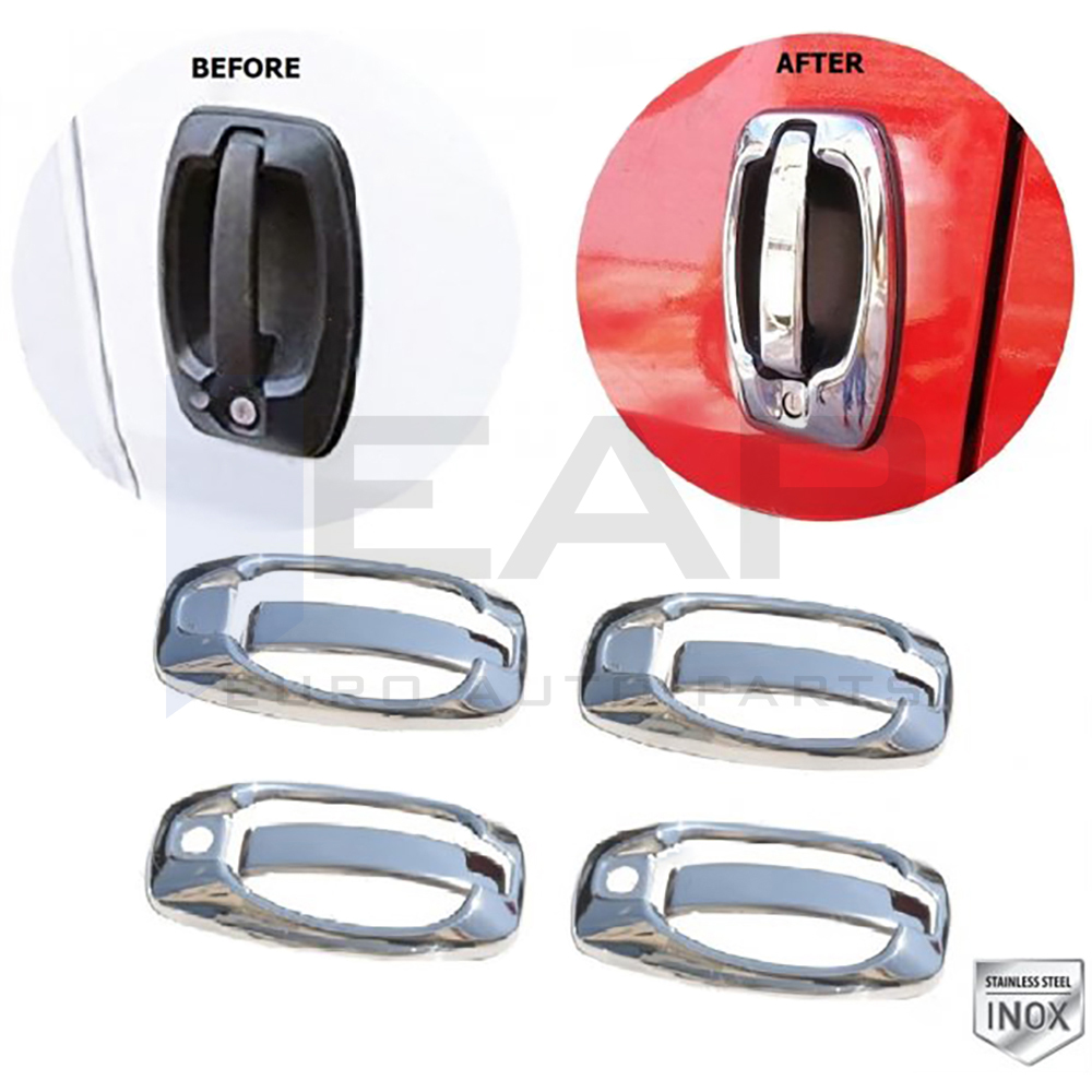 Door Handle Cover Frame - 4 Doors - Stainless Steel