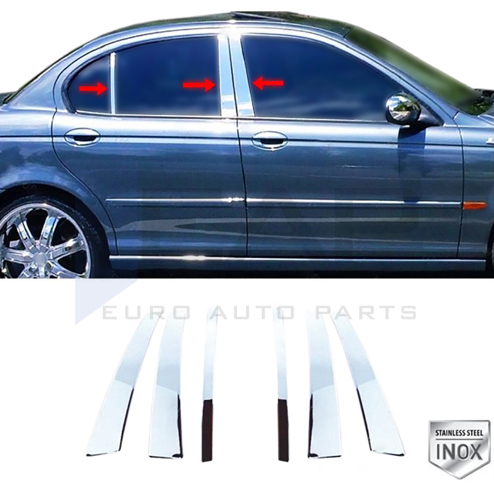 Door Post Set - 6 Pcs - Stainless Steel