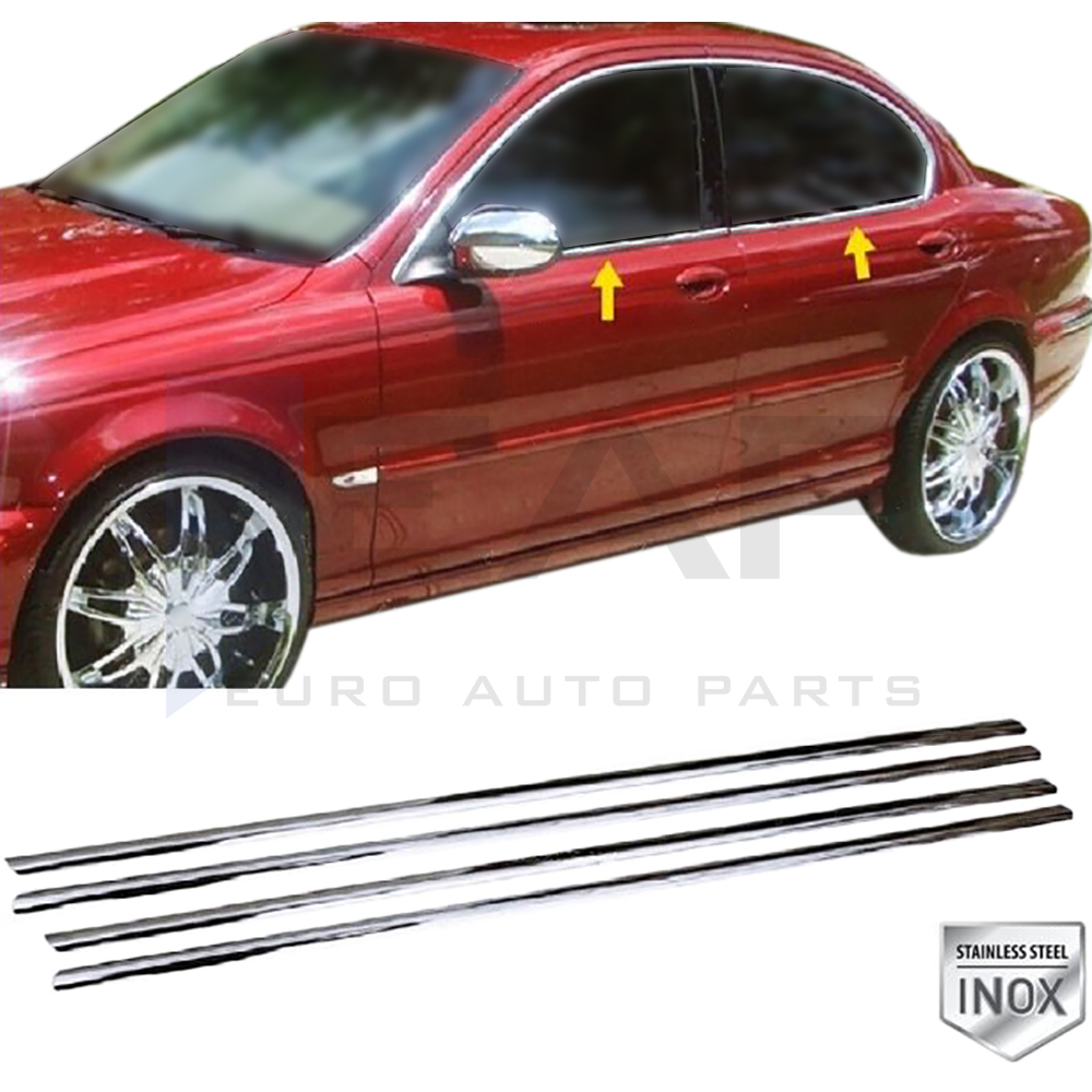 Window Frame Garnish - 4 Pcs - Stainless Steel