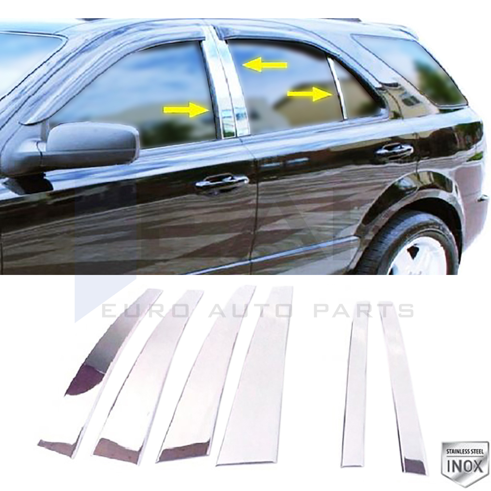 Door Post Set - 6 Pcs - Stainless Steel