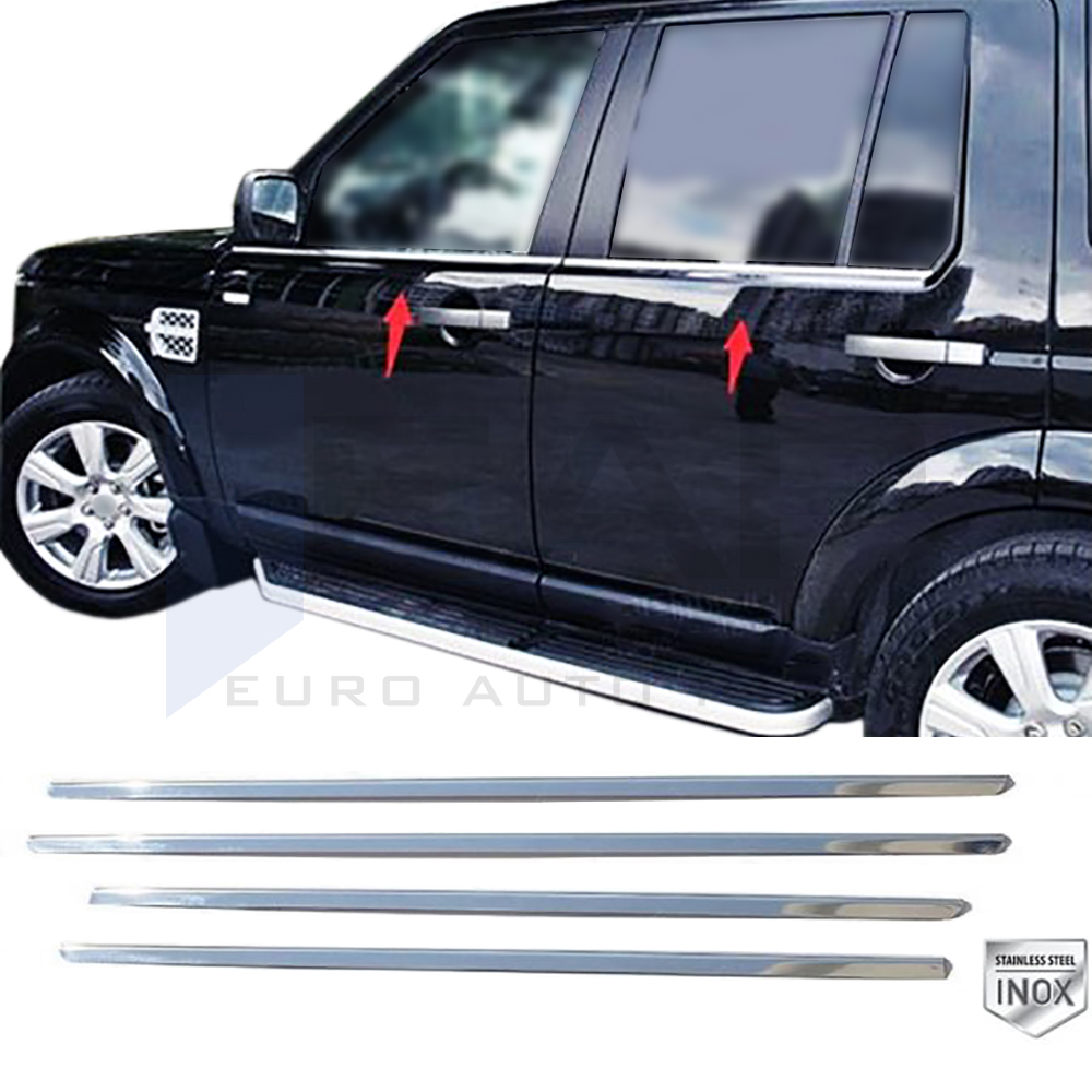 Window Frame Garnish - 4 Pcs - Stainless Steel