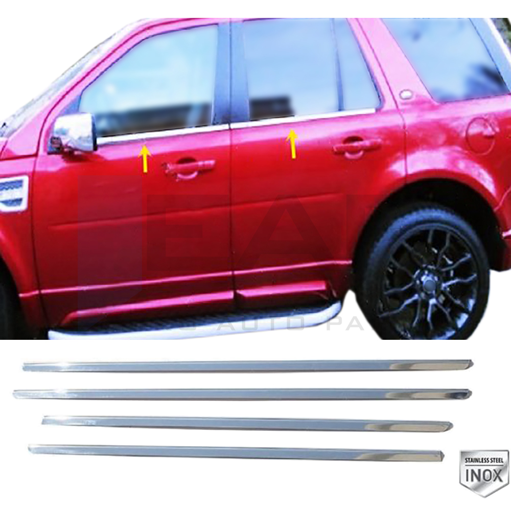 Window Frame Garnish - 4 Pcs - Stainless Steel