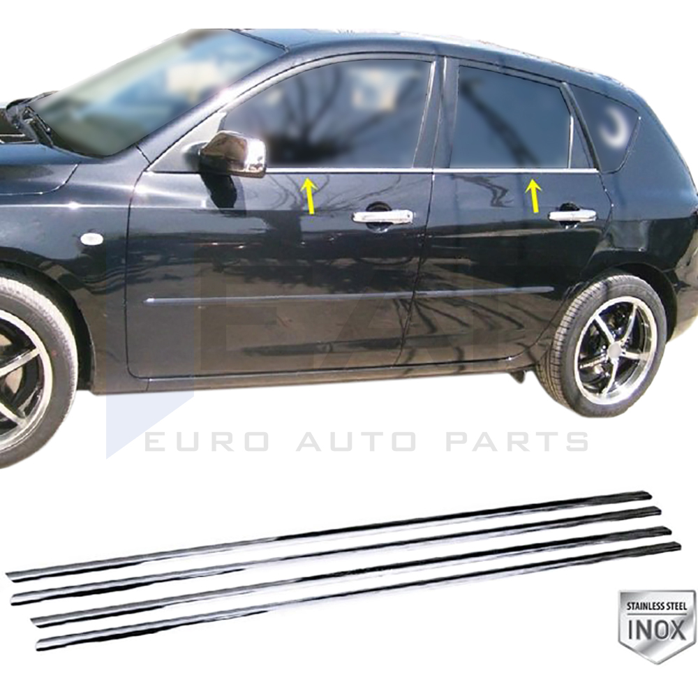 Window Frame Garnish - Hb - 4 Pcs - Stainless Steel