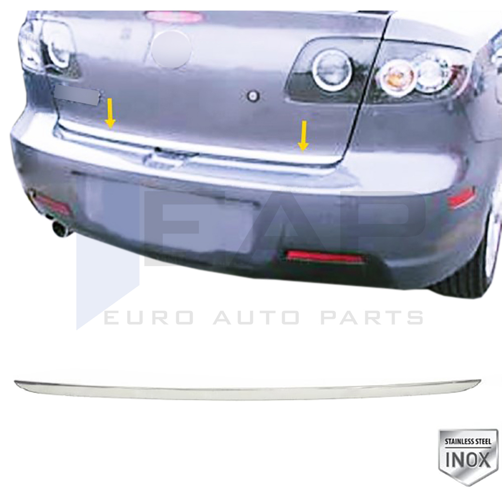 Trunk Lid Trim - Sedan - Stainless Steel