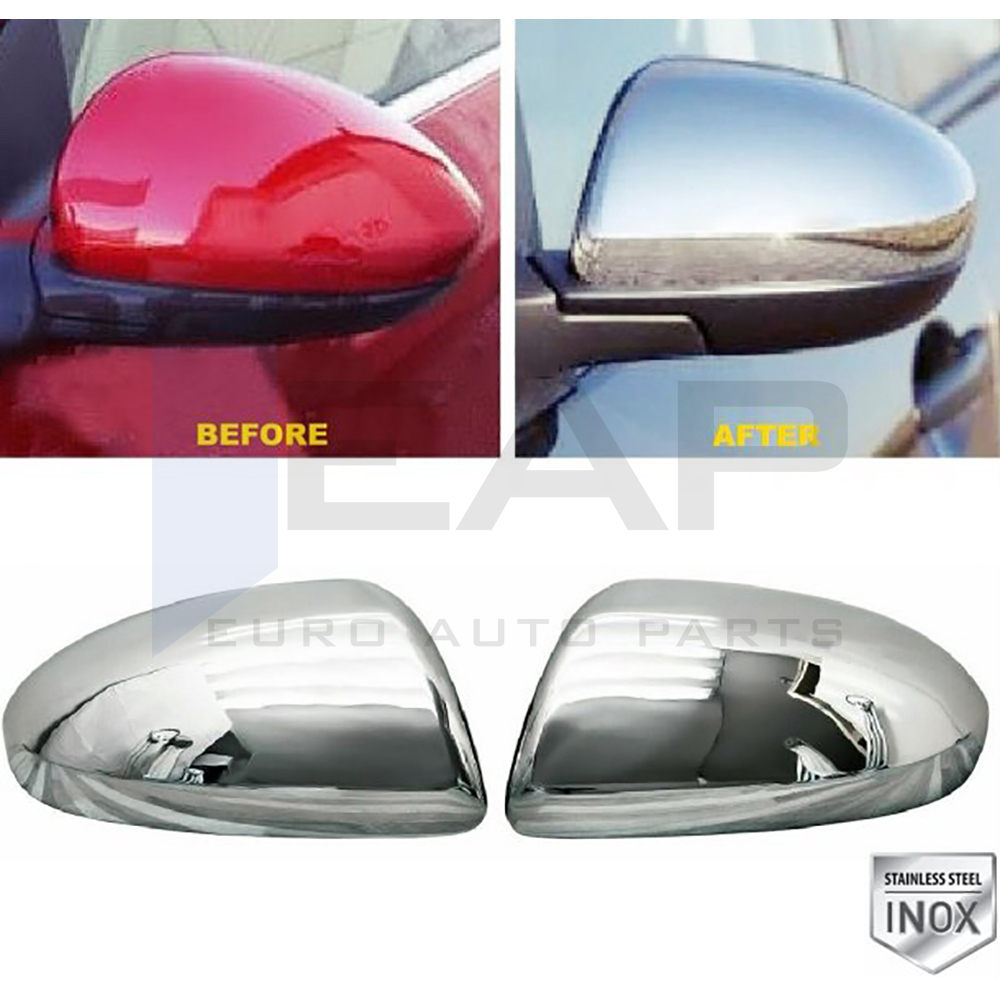 Mirror Cover - 2 Pcs - Stainless Steel